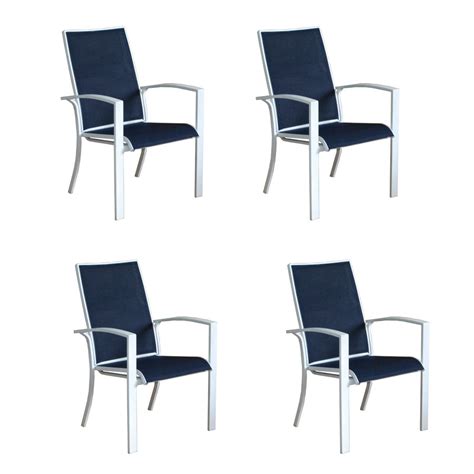 aluminum chair sling fabric blue|blue sling back patio chairs.